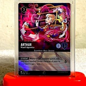 Arthur Enchanted Rare Disney Lorcana Rise of the FloodBorn Holo Foil